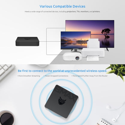 BMAX B1 Pro Windows 10 Mini PC, Intel Celeron N4000, Support HDMI / VGA / RJ45, B1 Pro 8GB+128GB