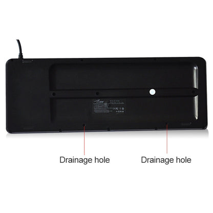 DS-8900 PS / 2 Interface Prevent Water Splashing Laser Engraving Character One-piece Wired Trackball Keyboard, Length: 1.5m, DS-8900 PS/2