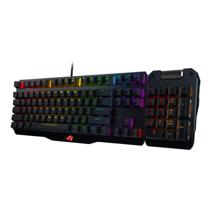 ASUS Claymore USB 2.0 RGB Backlight Detachable Wired Mechanical Black Switch Gaming Keyboard with Detachable Cable, Claymore