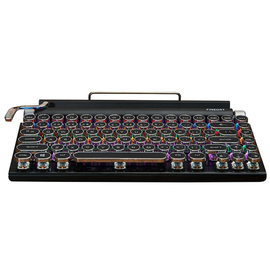 TW1867 Round Retro Punk Keycap Mechanical Wireless Bluetooth Keyboard