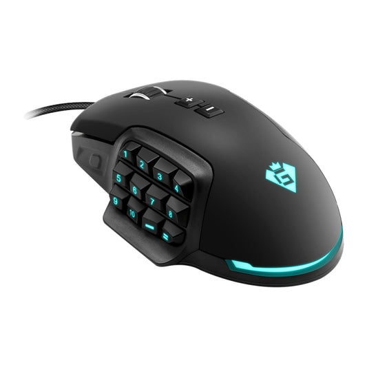Rocketek GM900 24000DPI 16-keys RGB Light USB Wired Programming Gaming Computer Mouse, GM900