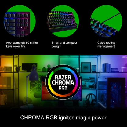 Razer BlackWidow V3 Tenkeyless RGB Lighting Wired Mechanical Keyboard, Competitive Version (Yellow Shaft), BlackWidow V3 Tenkeyless(Green Shaft)