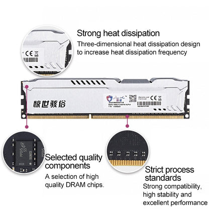 JingHai 1.2V DDR4 2400MHz 16GB Memory RAM Module for Desktop PC, 2400MHz 16GB