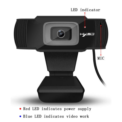 HXSJ S70 30fps 5 Megapixel 1080P Full HD Autofocus Webcam for Desktop / Laptop / Android TV, with Noise Reduction Microphone, Cable Length: 1.4m, S70