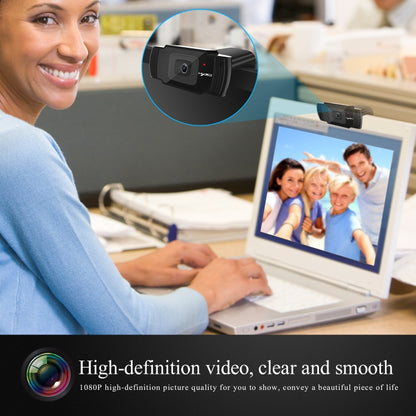 HXSJ S70 30fps 5 Megapixel 1080P Full HD Autofocus Webcam for Desktop / Laptop / Android TV, with Noise Reduction Microphone, Cable Length: 1.4m, S70