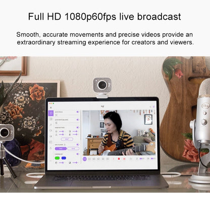 Logitech StreamCam Full HD 1080P / 60fps Auto Focus USB-C / Type-C Port Live Broadcast Gaming Webcam, Built-in Microphone