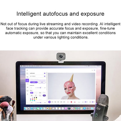 Logitech StreamCam Full HD 1080P / 60fps Auto Focus USB-C / Type-C Port Live Broadcast Gaming Webcam, Built-in Microphone