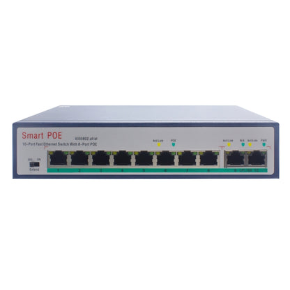 ESCAM POE 8+2 10-Port Fast Ethernet Switch 8-Port POE 10/100M 120W Network Switch, Transmission Distance: 150m, 10 Ports