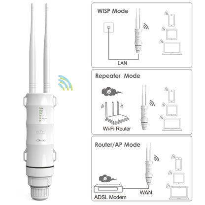 WAVLINK AC600 AP 2.4G/5G Dual Frequency Outdoor High Power Repeater, EU Plug, US Plug, AU Plug, UK Plug