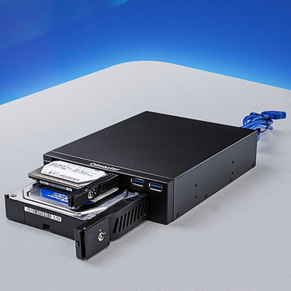 Oimaster MR-6203 Double Bay Optical Drive Hard Drive Box Hard Drive Bracket, MR-6203