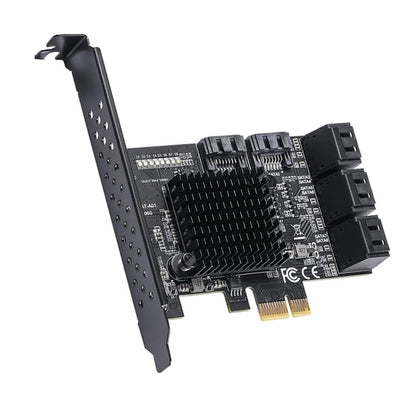 SATA 3.0 Adapter Expansion Card ASMedia ASM1166 Converter, PCIE  4X To 6 Port, PCIE 1X To 6 Port, PCIE 1X To 10 Port, PCIE 4X To 10 Port, PCIE 1X To 8 Port