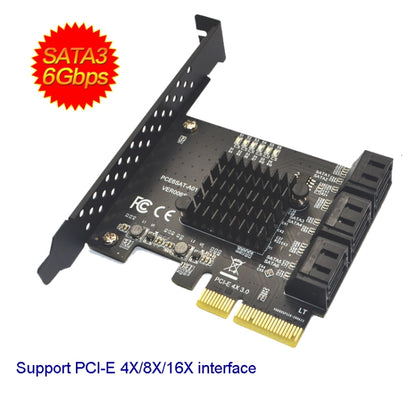 SATA 3.0 Adapter Expansion Card ASMedia ASM1166 Converter, PCIE  4X To 6 Port, PCIE 1X To 6 Port, PCIE 1X To 10 Port, PCIE 4X To 10 Port, PCIE 1X To 8 Port