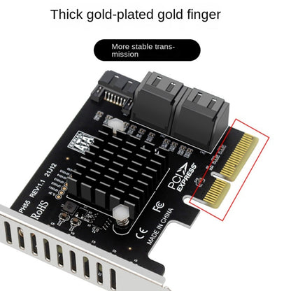 PCI-E To 5 SATA 3.0 Expansion Card