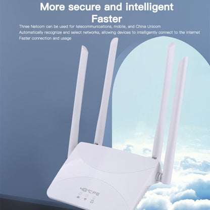 4G Wireless CPE Router Plug-in Mobile WiFi, EU Plug, Asian B1/3/5/7/8/38/40/41, European B1/3/7/8/20/38/40/41