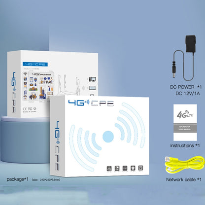 4G Wireless CPE Router Plug-in Mobile WiFi, EU Plug, Asian B1/3/5/7/8/38/40/41, European B1/3/7/8/20/38/40/41