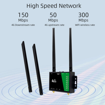 4G Wireless Plug-in Router Detachable Extension Antenna LTE Monitoring Network WiFi Hotspot, EU Plug, LT210B