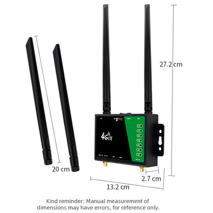 4G Wireless Plug-in Router Detachable Extension Antenna LTE Monitoring Network WiFi Hotspot, EU Plug, LT210B
