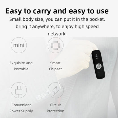 4G UFI LTE WiFi Dongle Wireless Router Plug-in NIC Router, Global Edition, U6
