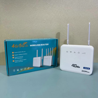 4G WiFi6 VOLTE CPE Wireless SIM Card Router With RJ45+RJ11, EU Plug, B818PRO European Version