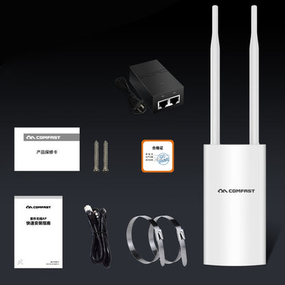 COMFAST CF-EW72 1200Mbs Outdoor Waterproof Signal Amplifier Wireless Router Repeater WIFI Base Station with 2 Antennas, CF-EW72 North American Edition