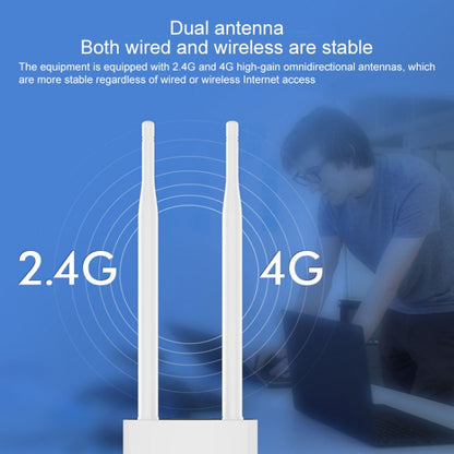 COMFAST CF-E5 300Mbps 4G Outdoor Waterproof Signal Amplifier Wireless Router Repeater WIFI Base Station with 2 Antennas, Asia Pacific Version, CF-E5, Asia Pacific Version