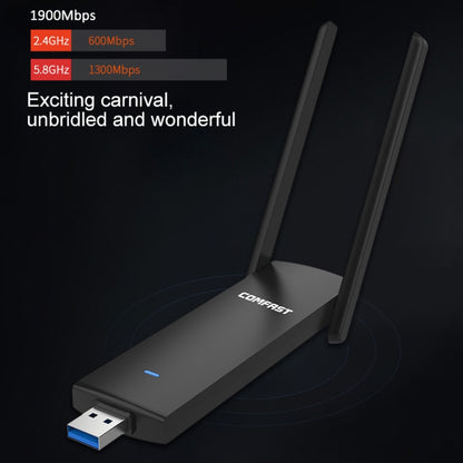 COMFAST CF-939AC 1900Mbps Dual-band Wifi USB Network Adapter with USB 3.0 Base, CF-939AC