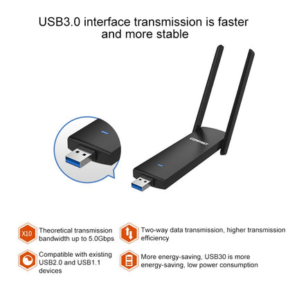 COMFAST CF-939AC 1900Mbps Dual-band Wifi USB Network Adapter with USB 3.0 Base, CF-939AC